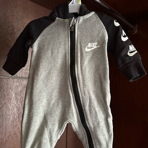 Nike Kids Gray and Black One Piece